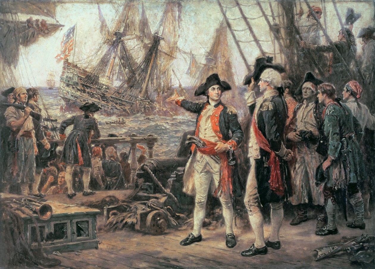 Zaferi batan gemi, 1779 by Jean Leon Gerome Ferris
