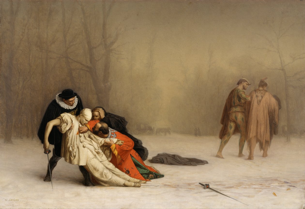 Maskeli Balodan Sonra Düello by Jean Leon Gerome