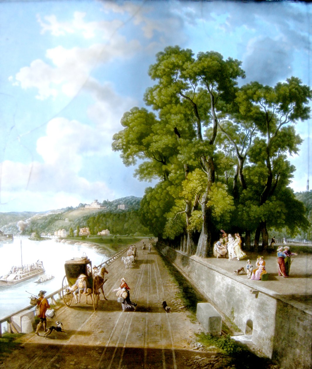 Seine kıyısındaki Saint-Cloud