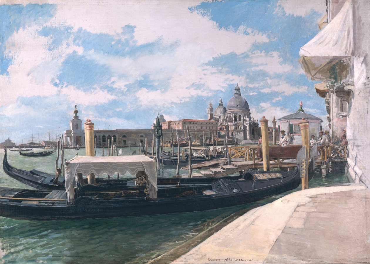 Büyük Kanal, Venedik, 1888 by Jean Louis Ernest Meissonier