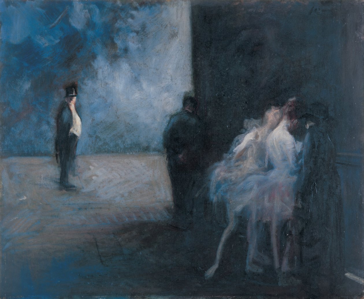 Mavi Sahne Arkası Senfonisi by Jean Louis Forain
