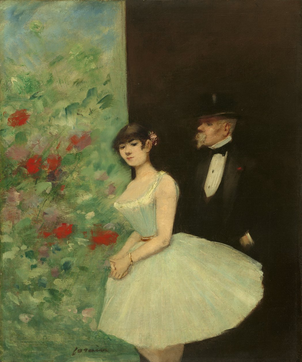 Behind the Scenes, c.1880  by Jean Louis Forain