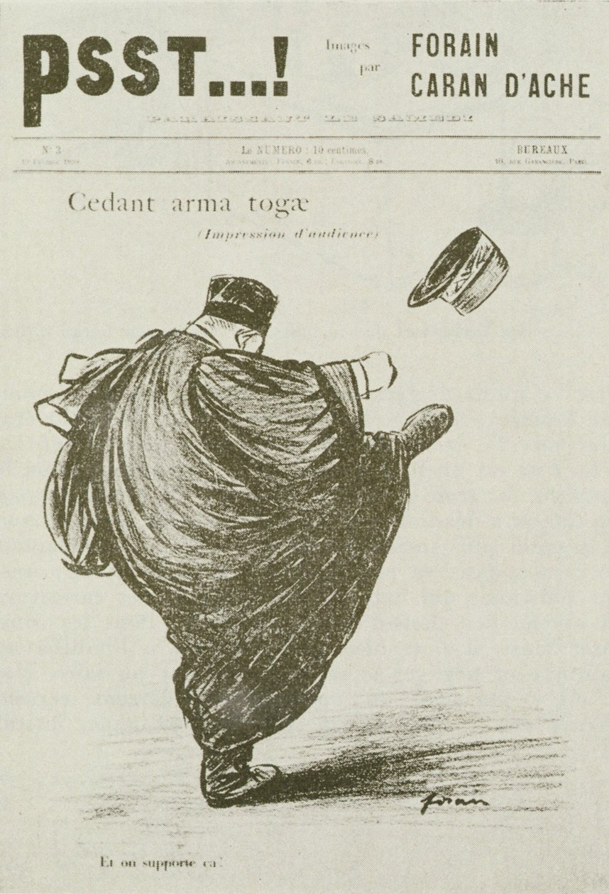 Silahlar sivillere yol versin. 3, 'Psst'den, 1898 by Jean Louis Forain