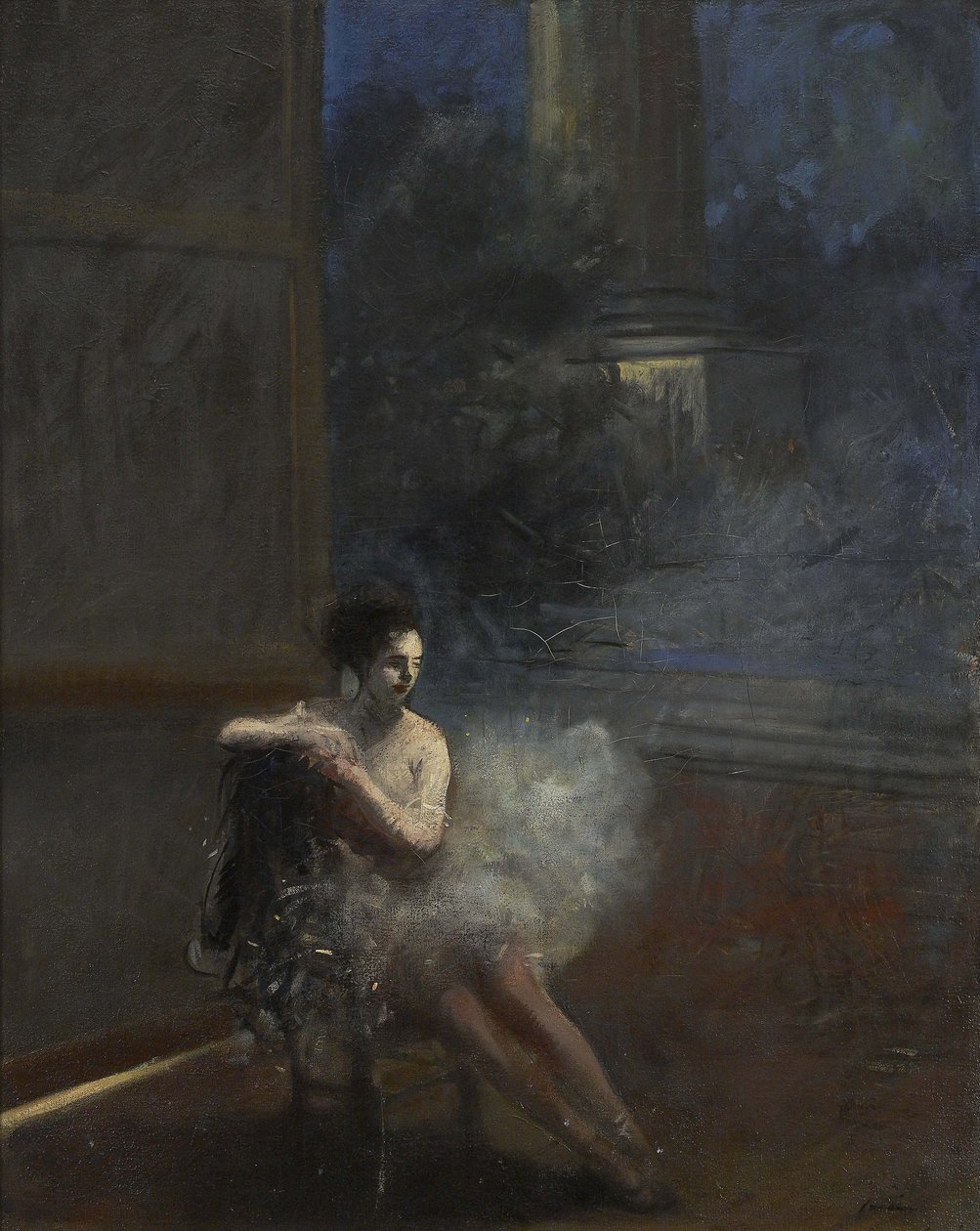 Oturan Dansçı by Jean Louis Forain