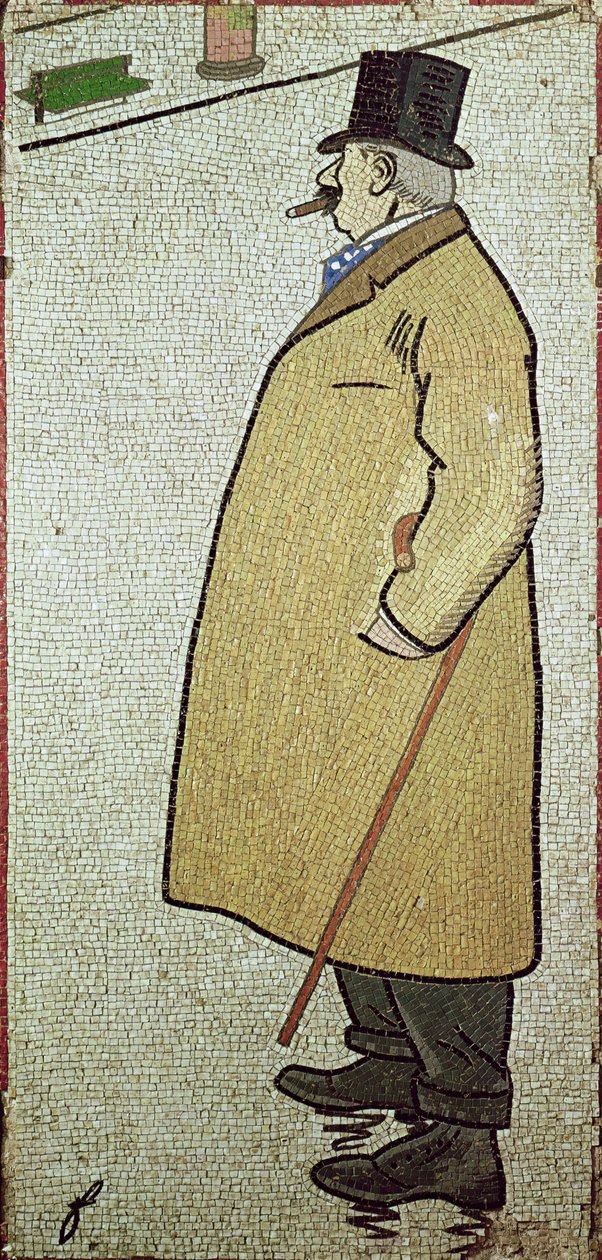 The Old Walker, 1900 dolayları (mozaik) by Jean Louis Forain