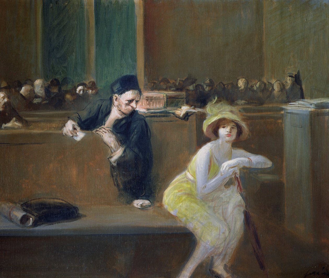 mahkeme sahnesi by Jean Louis Forain