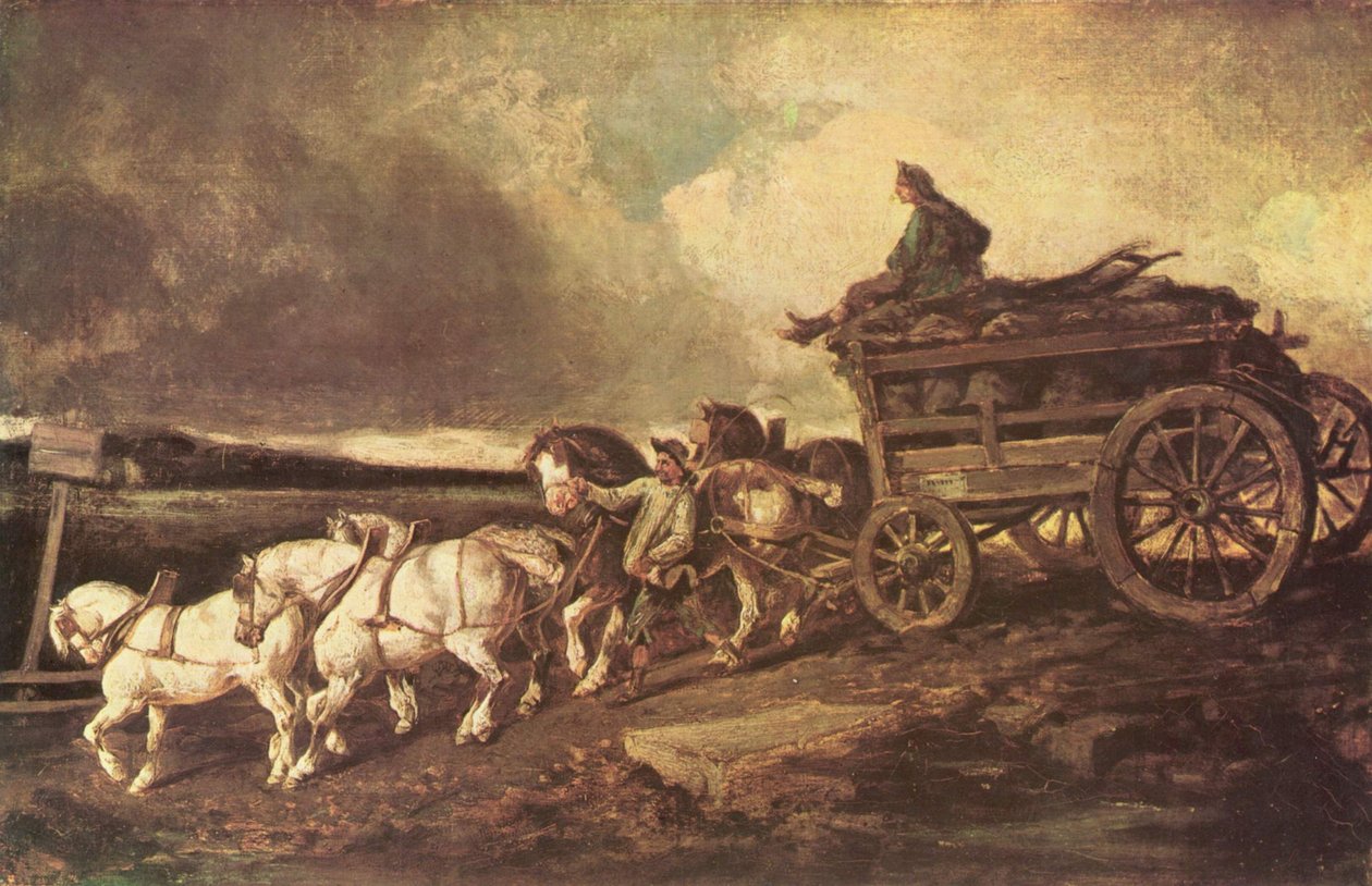 Kömür vagonu by Theodore Gericault