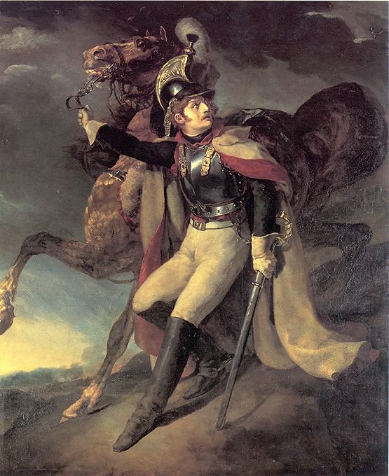 Savaş Alanından Ayrılan Yaralı Cuirassier by Theodore Gericault