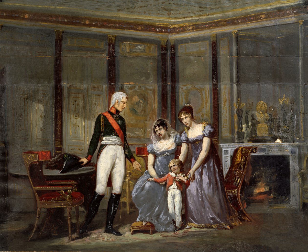 İmparatoriçe Josephine, kızı Hortense ve torunu Louis-Napoléon