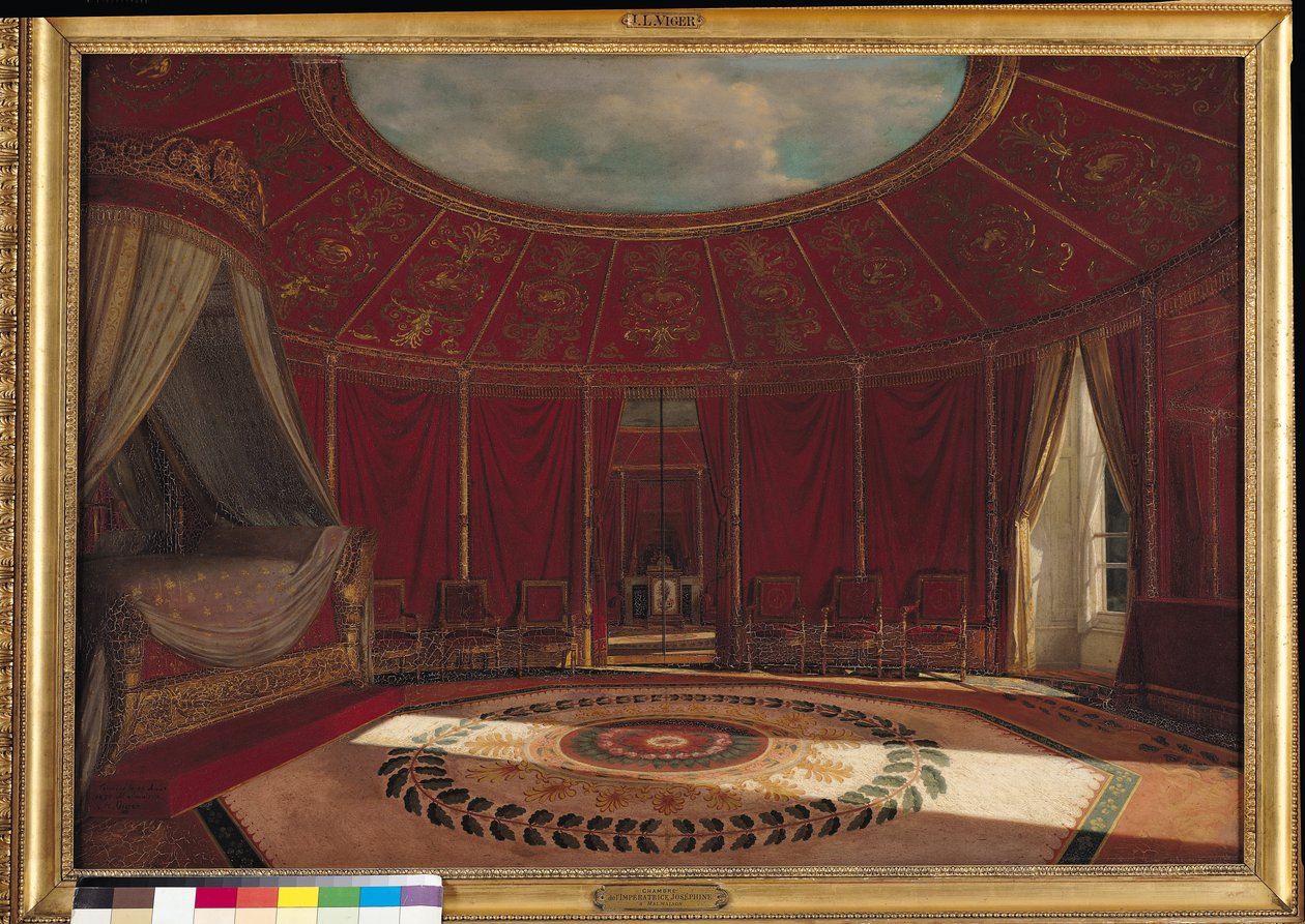 İmparatoriçe Josephine'in (1763-1814) Malmaison'daki Yatak Odası, 1870 by Jean Louis Victor Viger du Vigneau