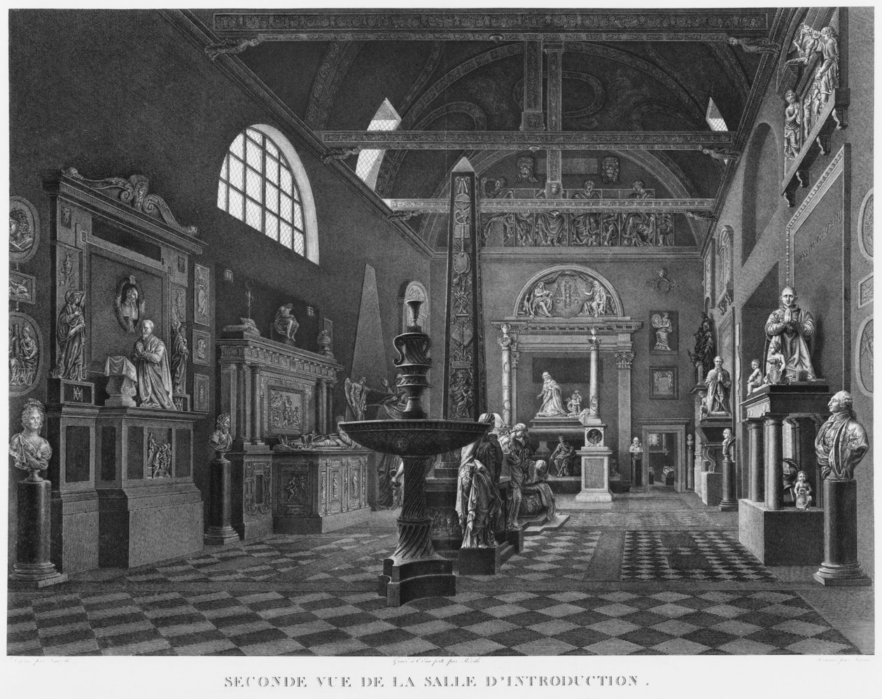 Giriş odasının ikinci görünümü, Musee des Monuments Francais, Paris, 