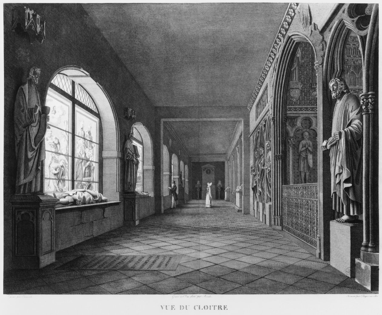 Manastırın görünümü, Musee des Monuments Francais, Paris, 