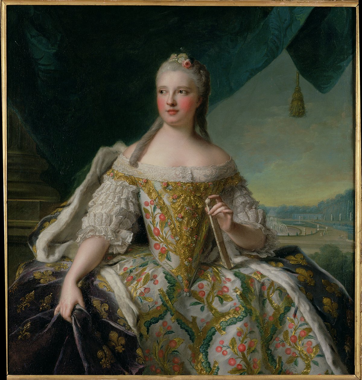 Dauphine Marie-Josephe de Saxe (1731-67) 1751  by Jean Marc Nattier