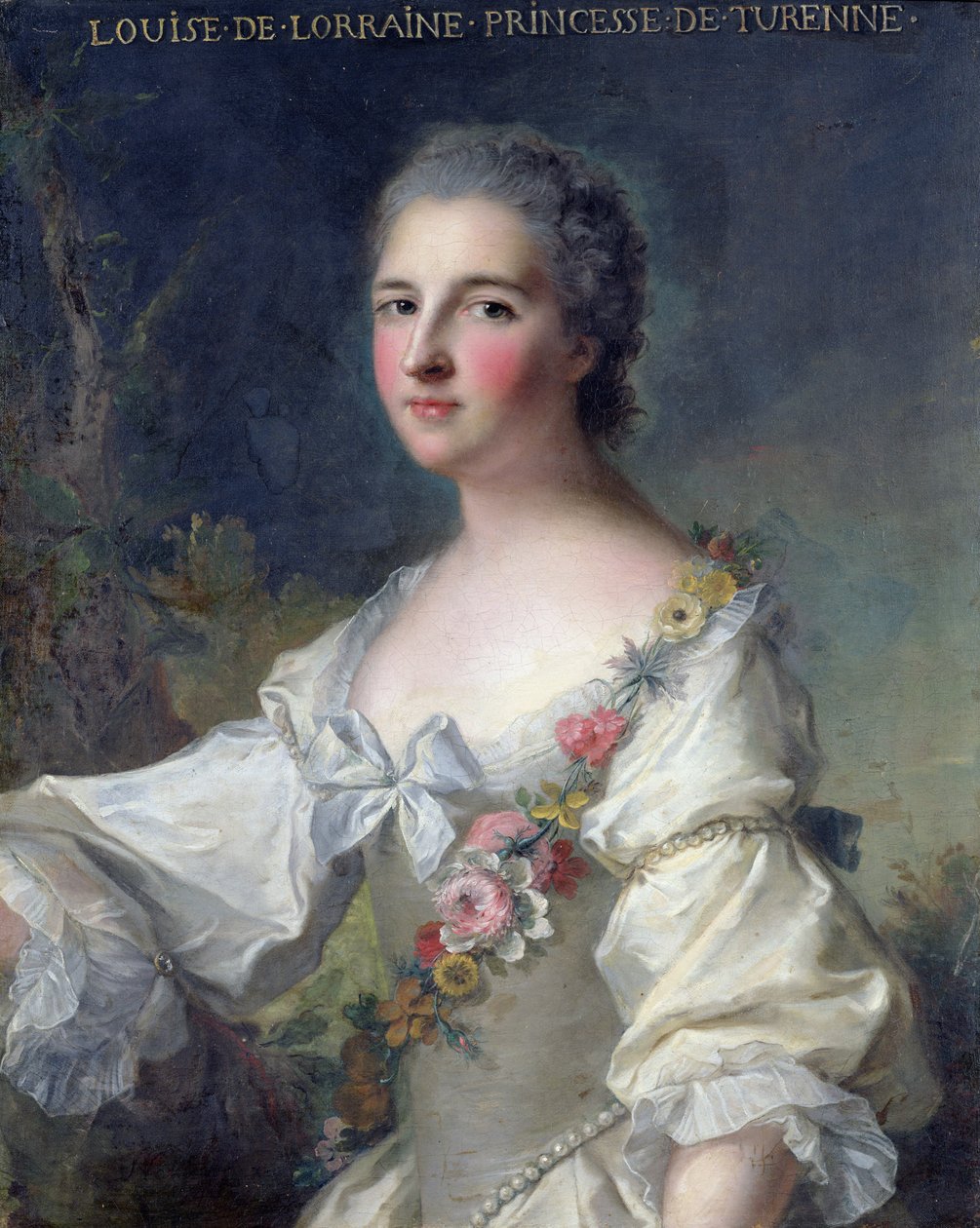 Louise-Henriette-Gabrielle de Lorraine (1718-88) Turenne Prensesi ve Bouillon Düşesi, 1746 by Jean Marc Nattier