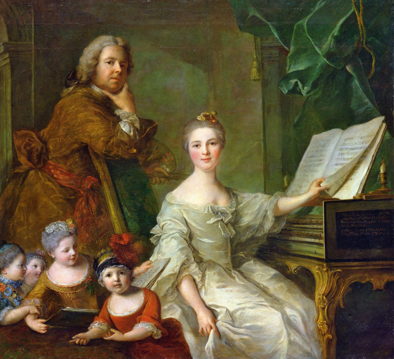 Sanatçı ve Ailesi, 1730-62 by Jean Marc Nattier