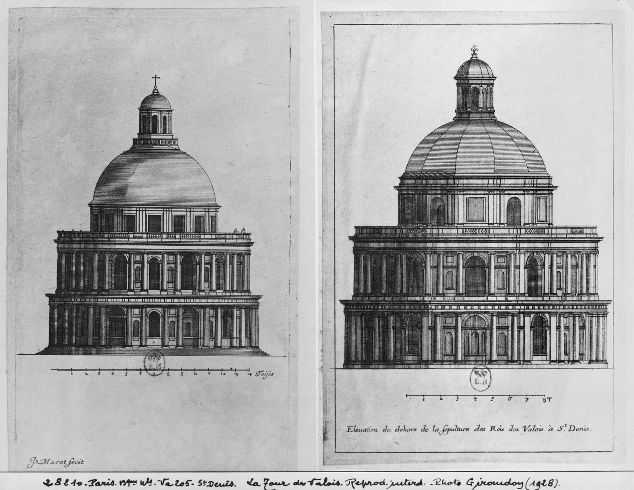 Basilica Saint-Denis, Valois Kulesi, c.1655 (ayrıca bkz. 414689, 414690) by Jean Marot