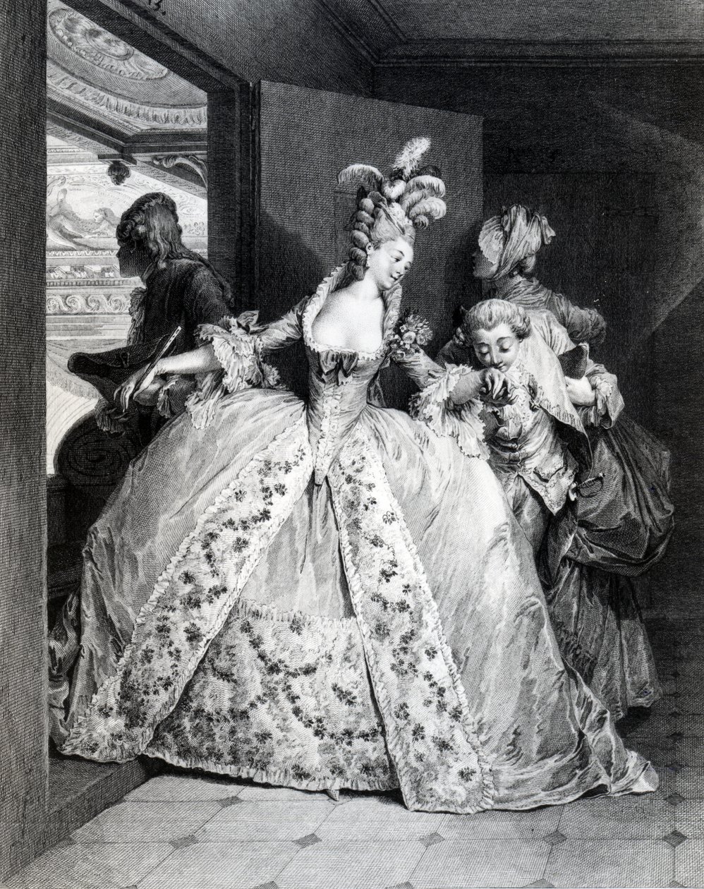 Vedalar, Robert Delaunay tarafından kazınmış, 1777 by Jean Michel the Younger Moreau