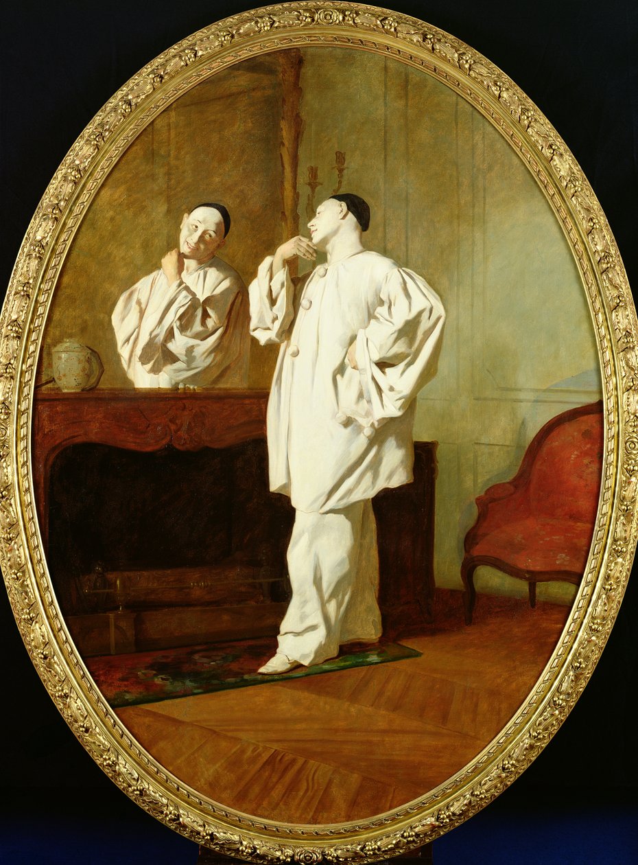 Portrait of Charles Deburau (1829-73)  by Jean Pezous