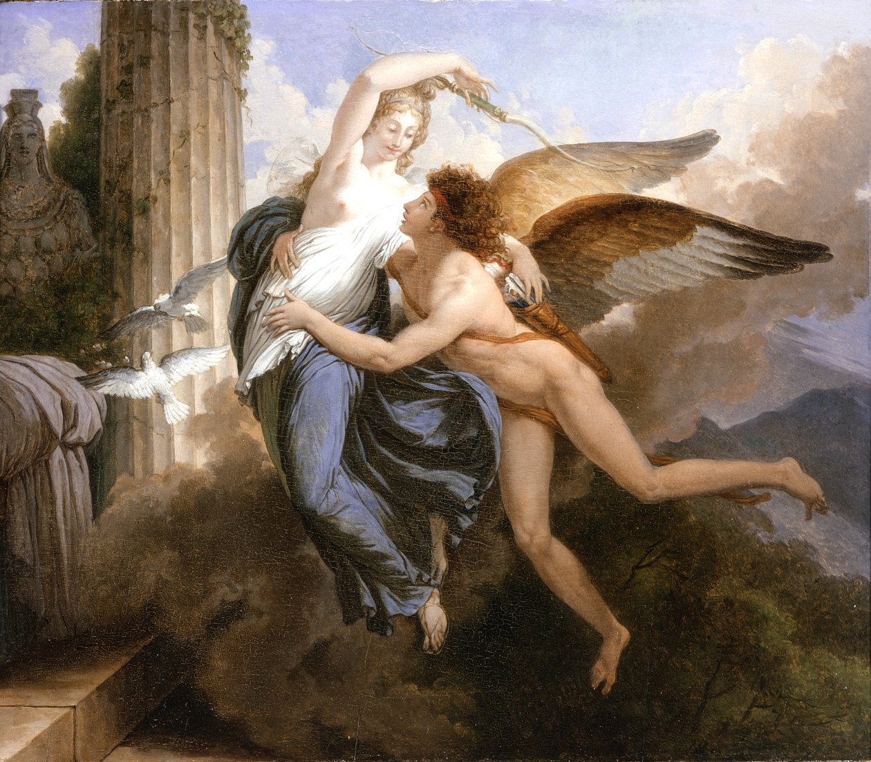 The Reunion of Cupid and Psyche, 1789-1792  by Jean Pierre Saint Ours