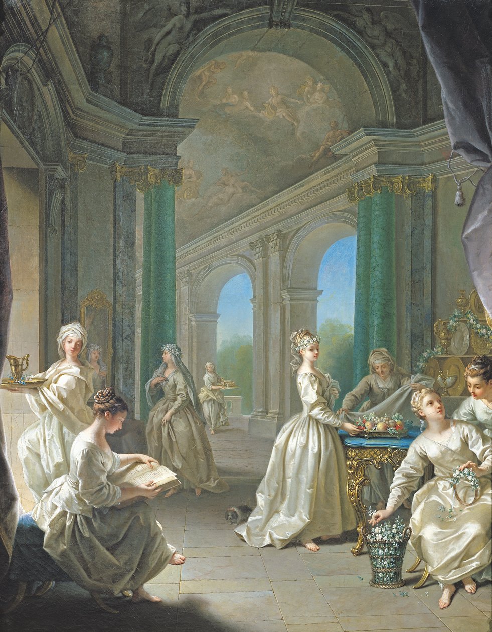 Modern Bakireler, 1728 by Jean Raoux