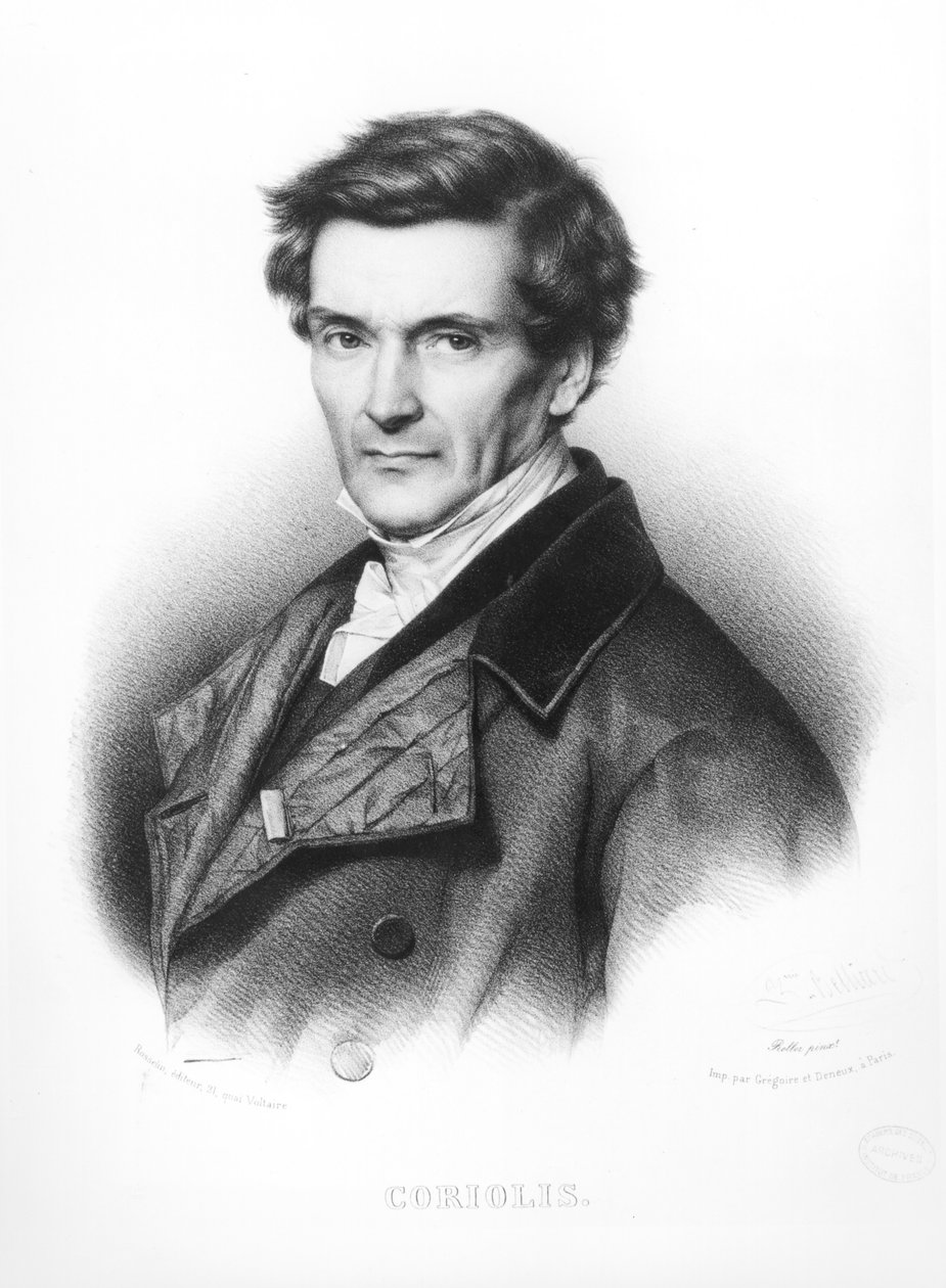 Zephirin Felix Jean Marius Belliard (d.1798) tarafından oyulmuş Gustave Gaspard Coriolis'in (1792-1843) portresi by Jean Roller