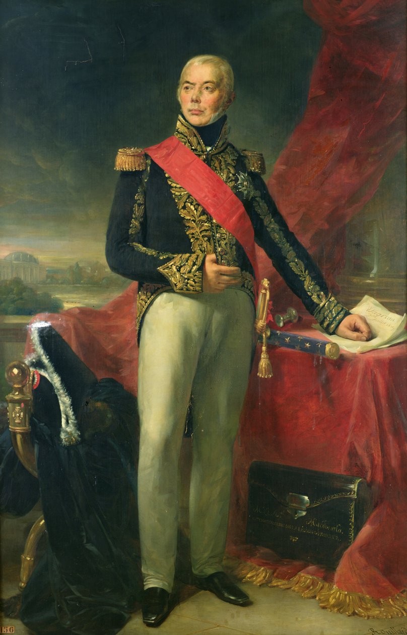 Etienne-Jacques-Joseph-Alexandre Macdonald (1765-1840) Duc de Tarente ve Fransa Mareşali, 1837 by Jean Sebastien Rouillard