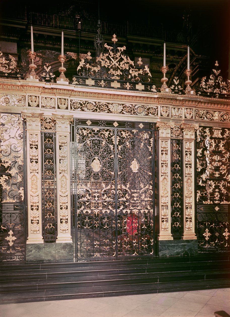 Sanctuary ekranından kapılar, St.Paul Katedrali, 1710 by Jean Tijou
