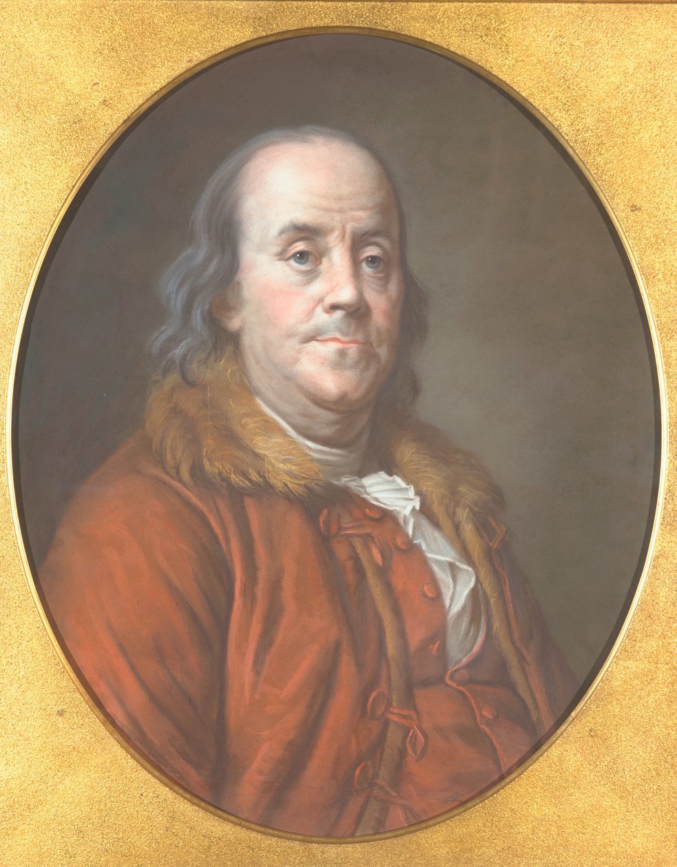 Benjamin Franklin, 1778 (kağıt üzerinde pastel) by Jean Valade