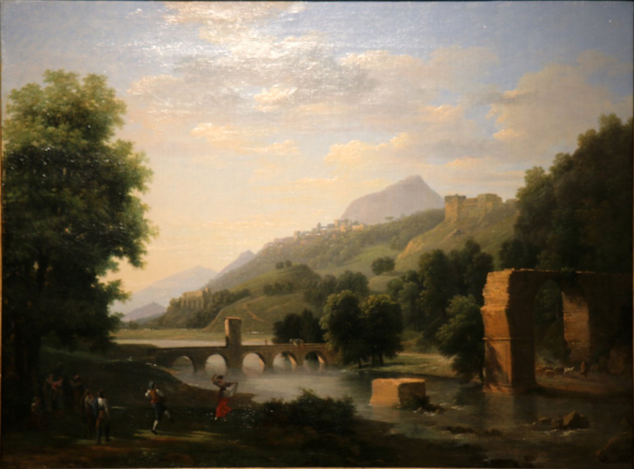 İtalyan manzarası by Jean Victor Bertin