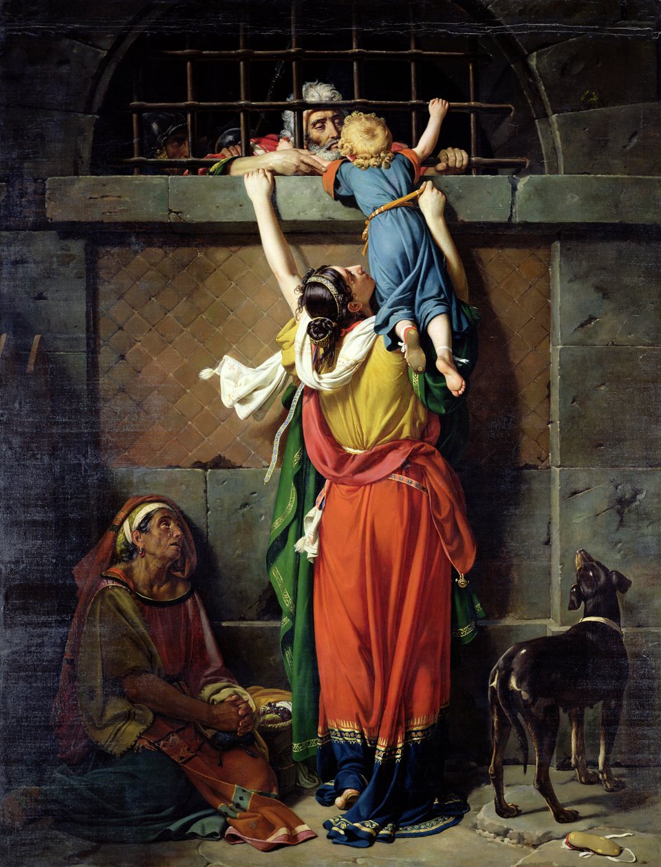 Boethius (480-524) Ailesine Veda Ediyor by Jean Victor Schnetz