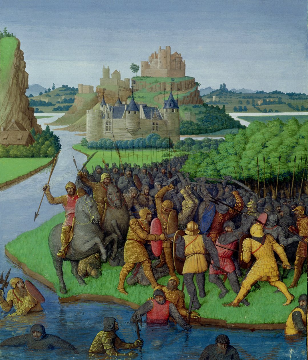 Bayan Fr 247 fol.270 Makkabiler ve Bacchides arasındaki savaş, 
