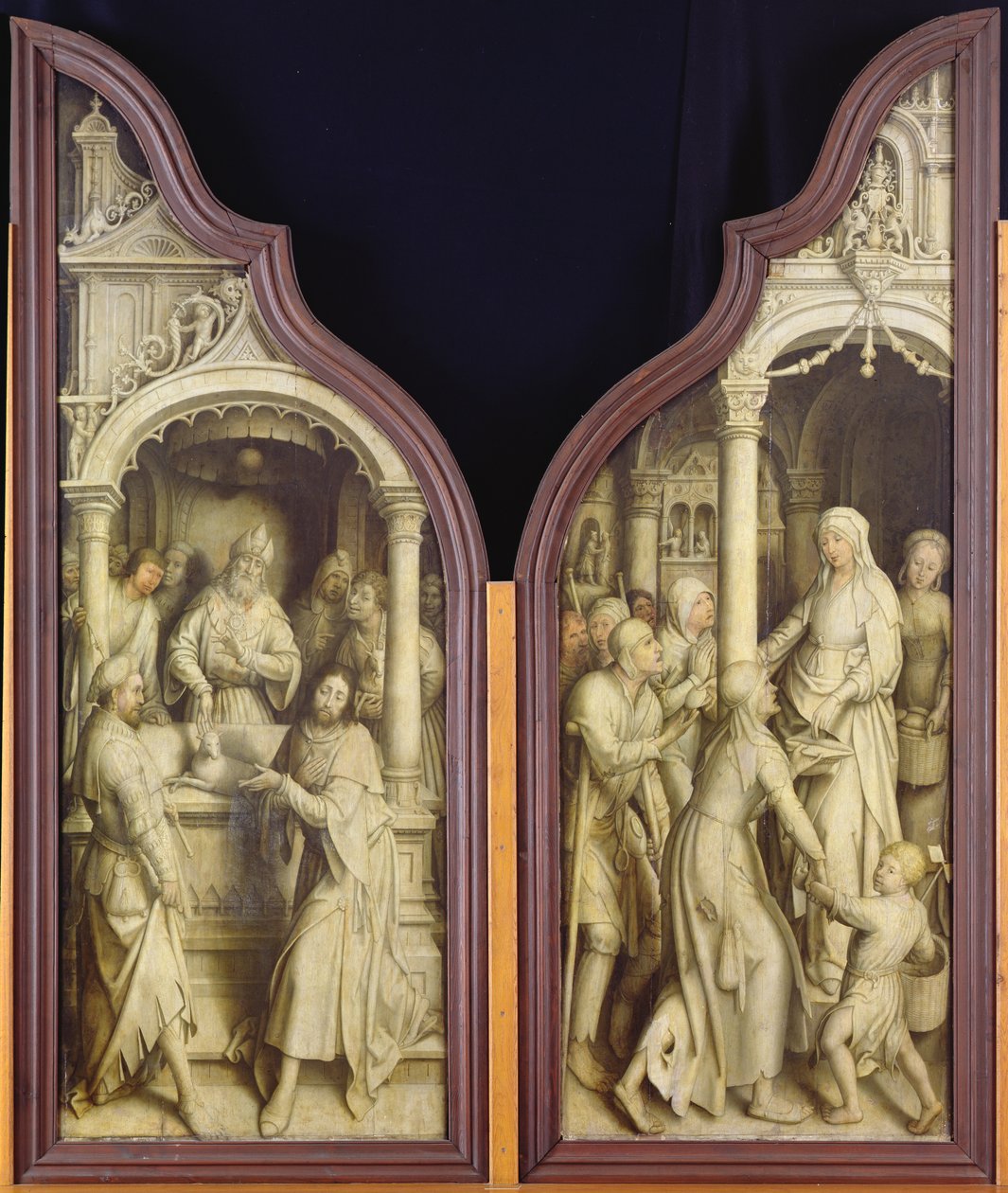 Immaculate Conception Üç Parçasından St. Joachim ve St. Anne by Jean the Elder Bellegambe
