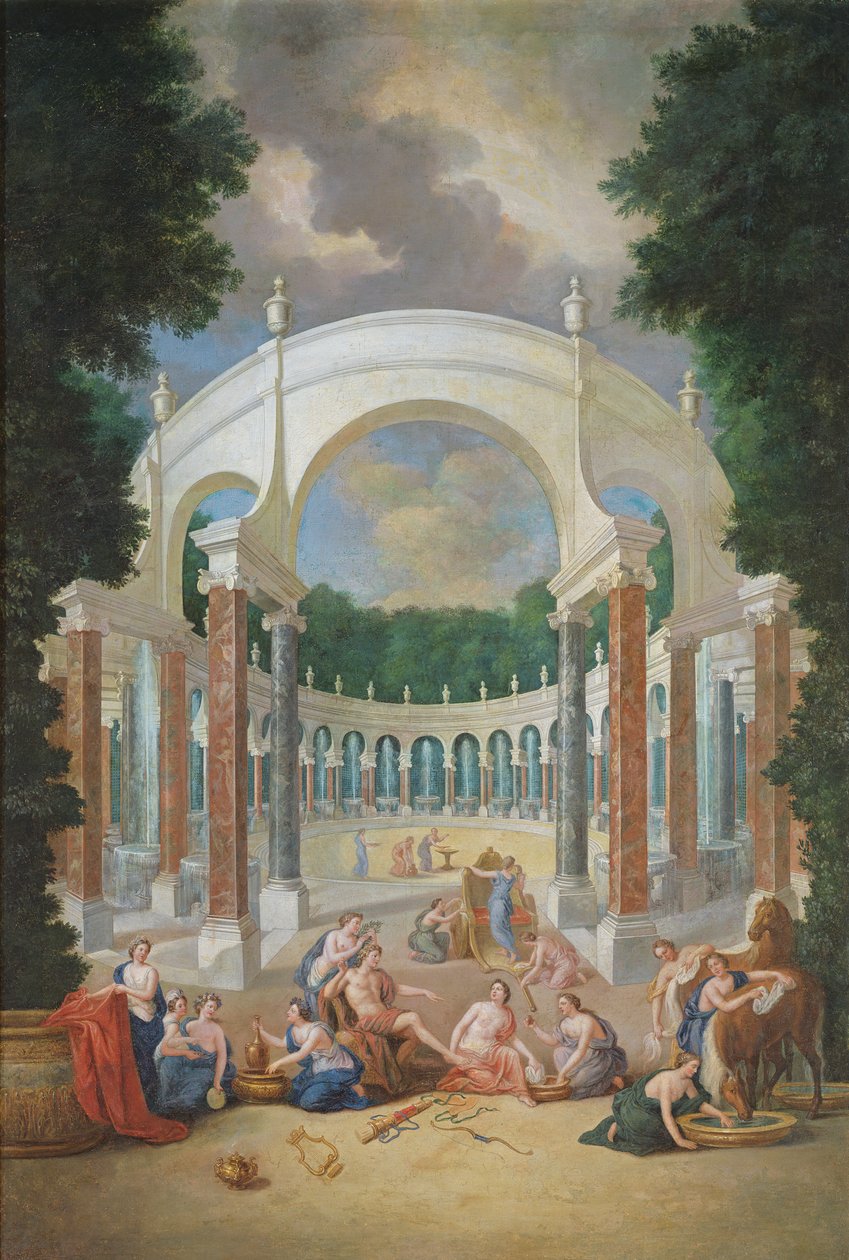 Versay Koruları. Apollon ve Periler ile Colonnade