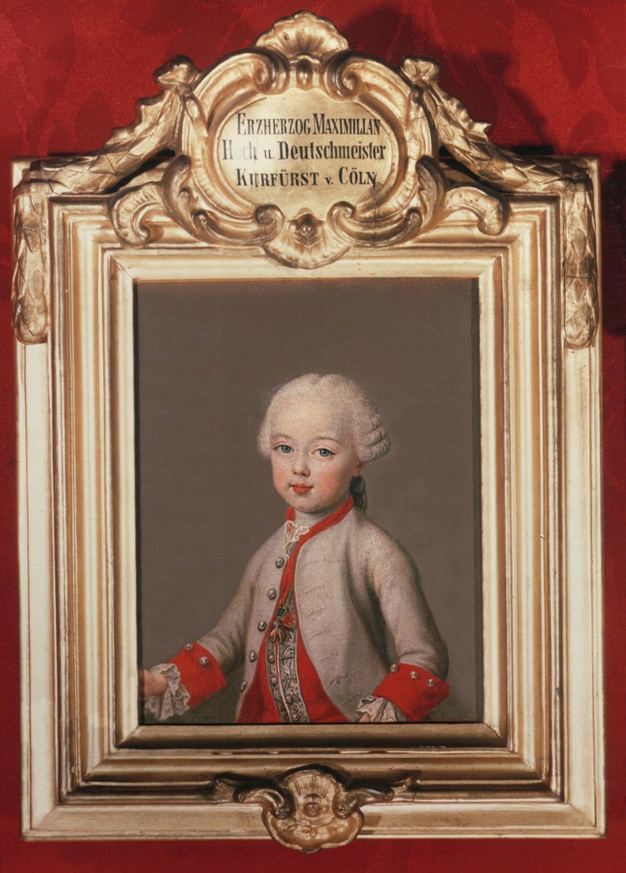 Maximilian (1756-1801) youngest son of Francis I and Maria Theresa of Austria (1717-80) later Archbishop-elector of Cologne, 1762 by Jean Étienne Liotard