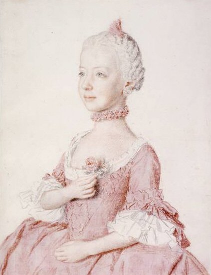 Avusturya Maria Carolina portresi by Jean Étienne Liotard