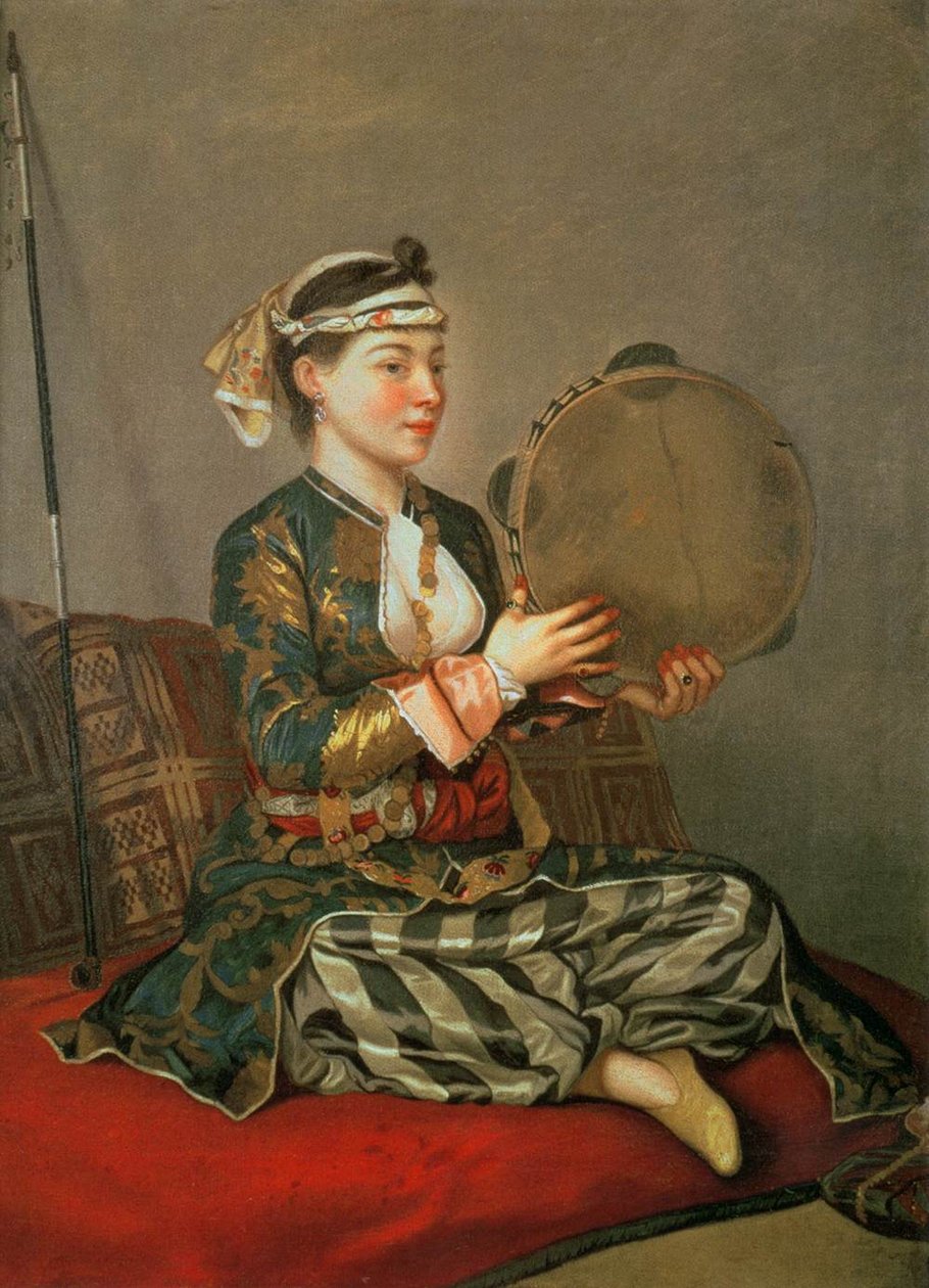 Tefli Türk Kadını by Jean Étienne Liotard