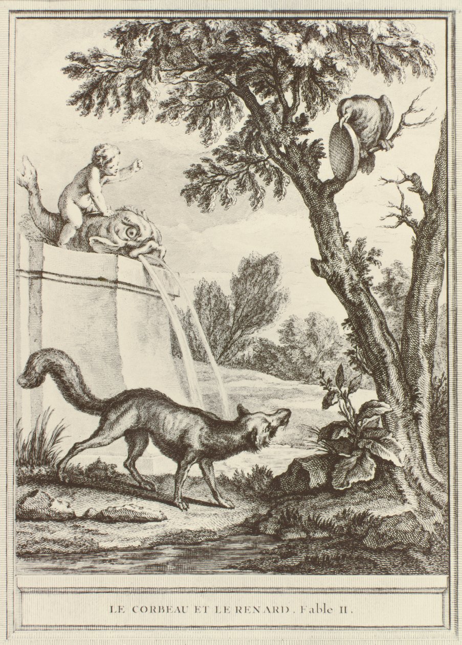 Tilki ve Karga, Jean de la Fontaine tarafından 