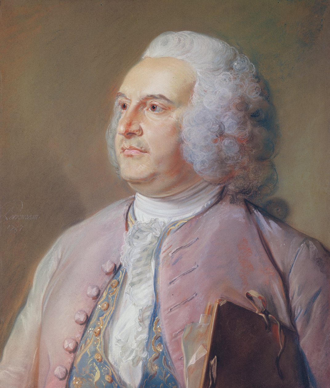 Jean-Michel Chevotet (pastel) by Jean Baptiste Perronneau