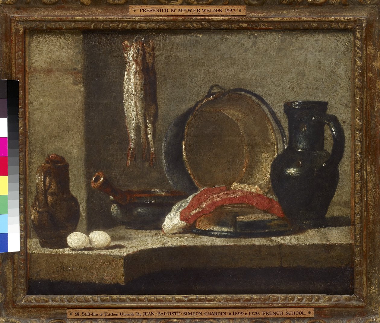 Mutfak Gereçlerinin Natürmortu, 18. Yüzyıl by Jean Baptiste Simeon Chardin