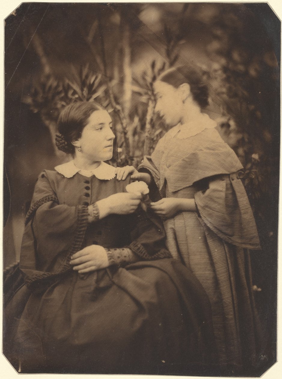 Kadın ve Çocuk Portresi,1855 (fotoğraf) by Jean-Baptiste Frenet