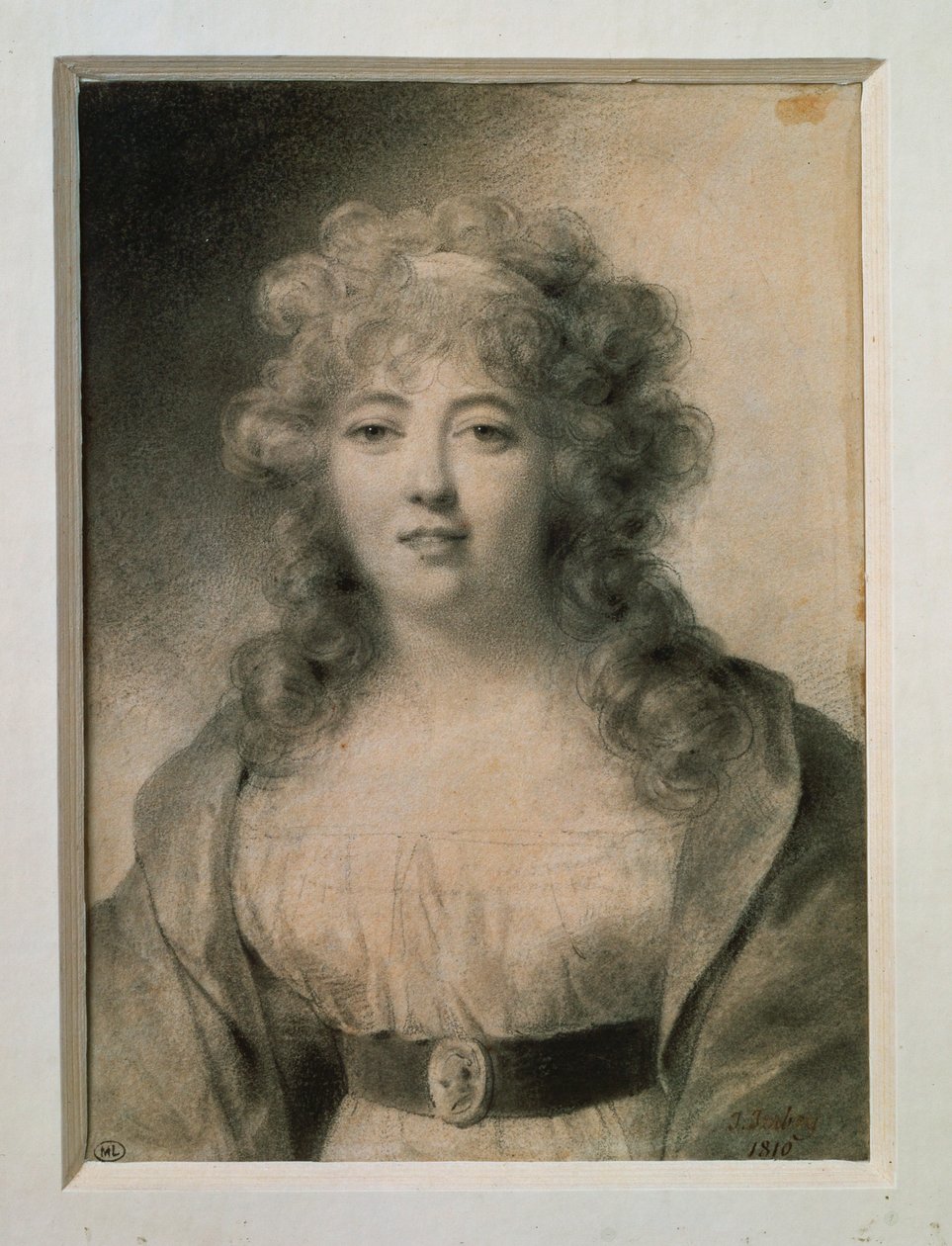 Mme de Stael, kızlık soyadı Germaine Necker ... by Jean-Baptiste Isabey