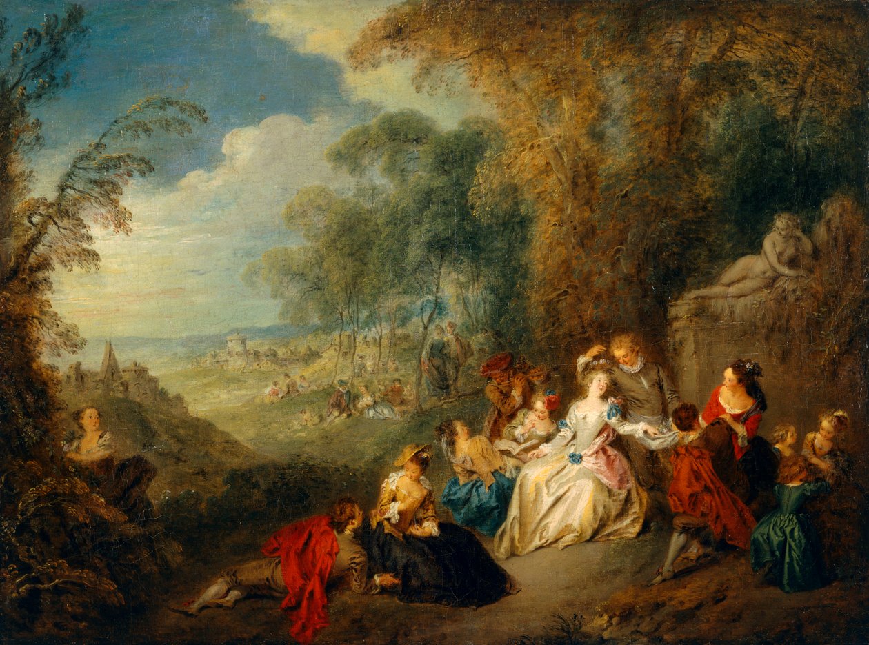 Ülke Partisi (tuval üzerine yağlıboya) by Jean Baptiste Joseph Pater