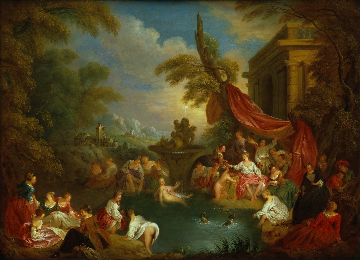 Yıkananlar (bakır oymacının plakasındaki yağ) by Jean Baptiste Joseph Pater