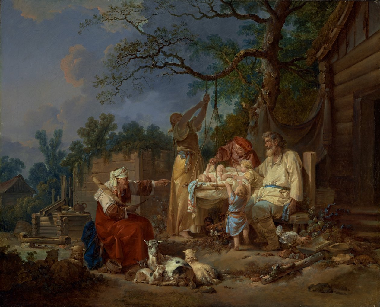 Rus Beşiği, 1764-1765 civarı (tuval üzerine yağlıboya) by Jean-Baptiste Le Prince