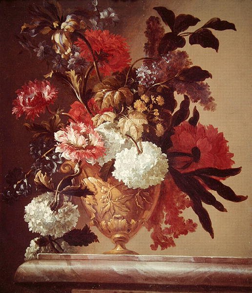 Vazoda Çiçekler (tuval üzerine yağlı boya) by Jean Baptiste Monnoyer