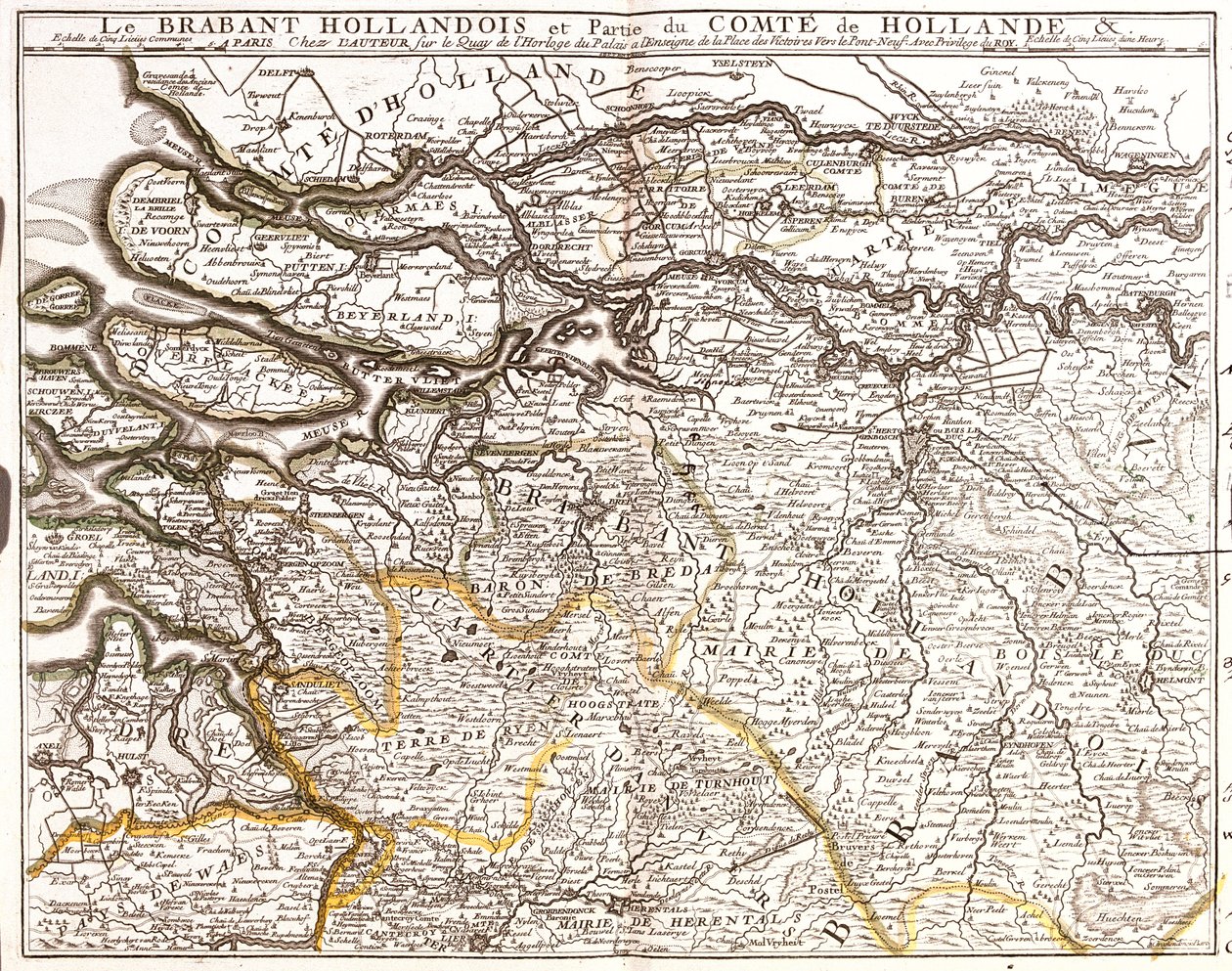 Hollanda (İl: Zeeland, Güney Hollanda, Gelderland, Kuzey Brabant), Belçika (Bölge: Flaman Bölgesi) by Jean-Baptiste Nolin
