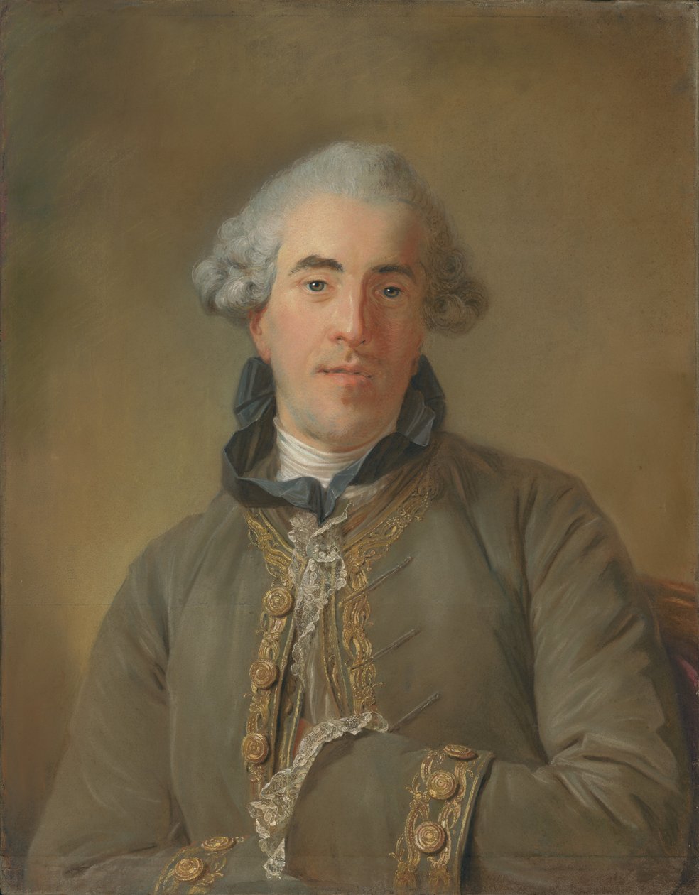 Théophile Van Robais'in Portresi by Jean Baptiste Perronneau