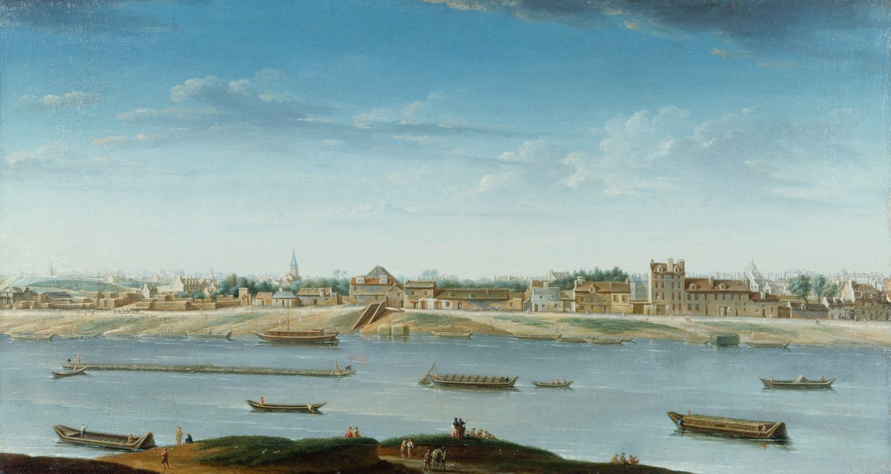 Arsenal#39;den görülen Port Saint-Bernard by Jean Baptiste Raguenet