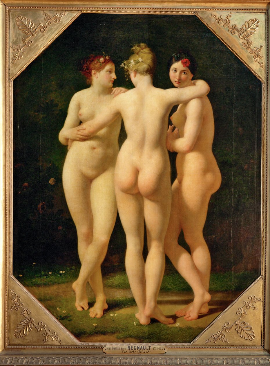 Üç lütuf ... by Jean-Baptiste Regnault