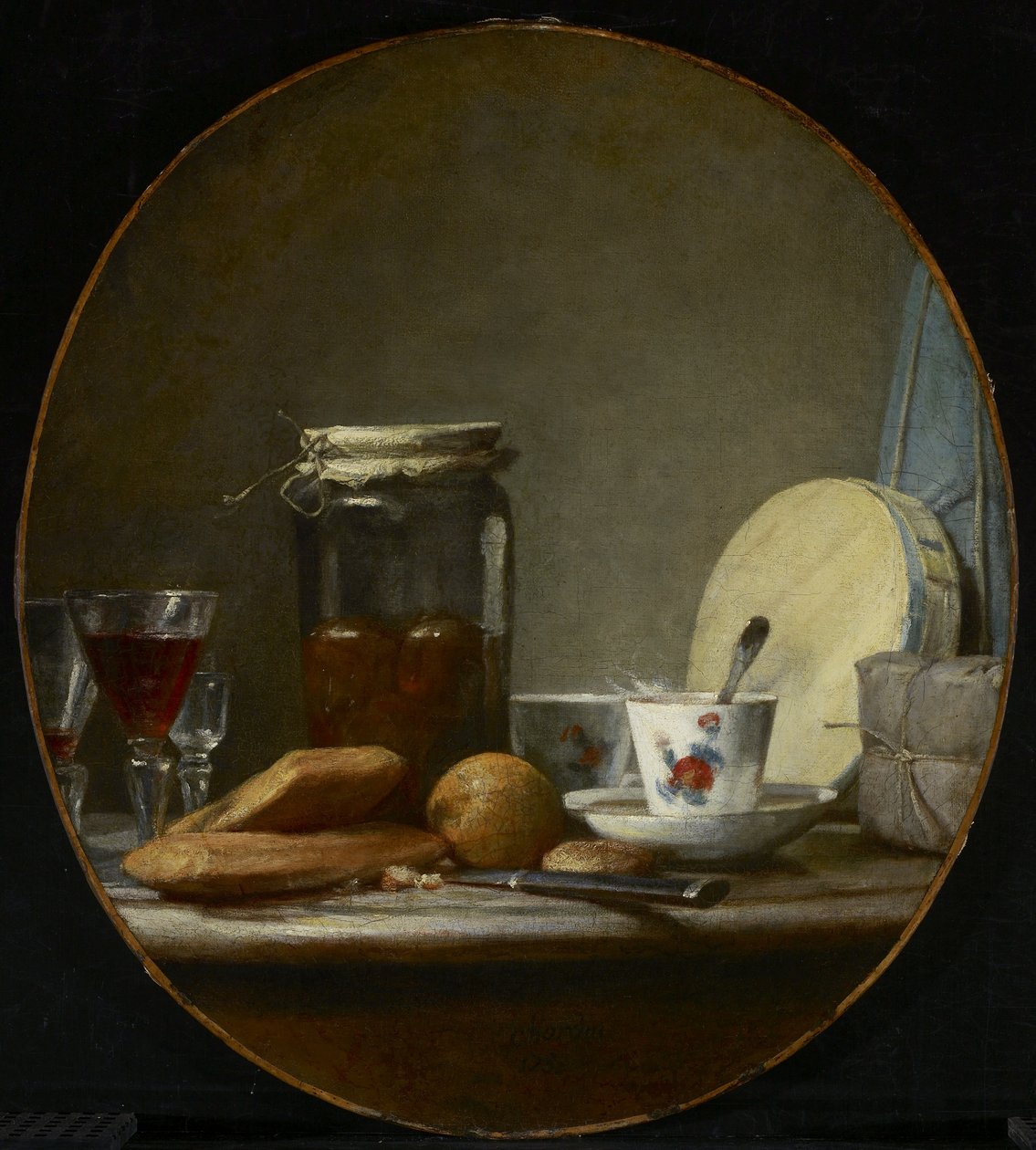 Kayısı kavanozu by Jean Baptiste Simeon Chardin